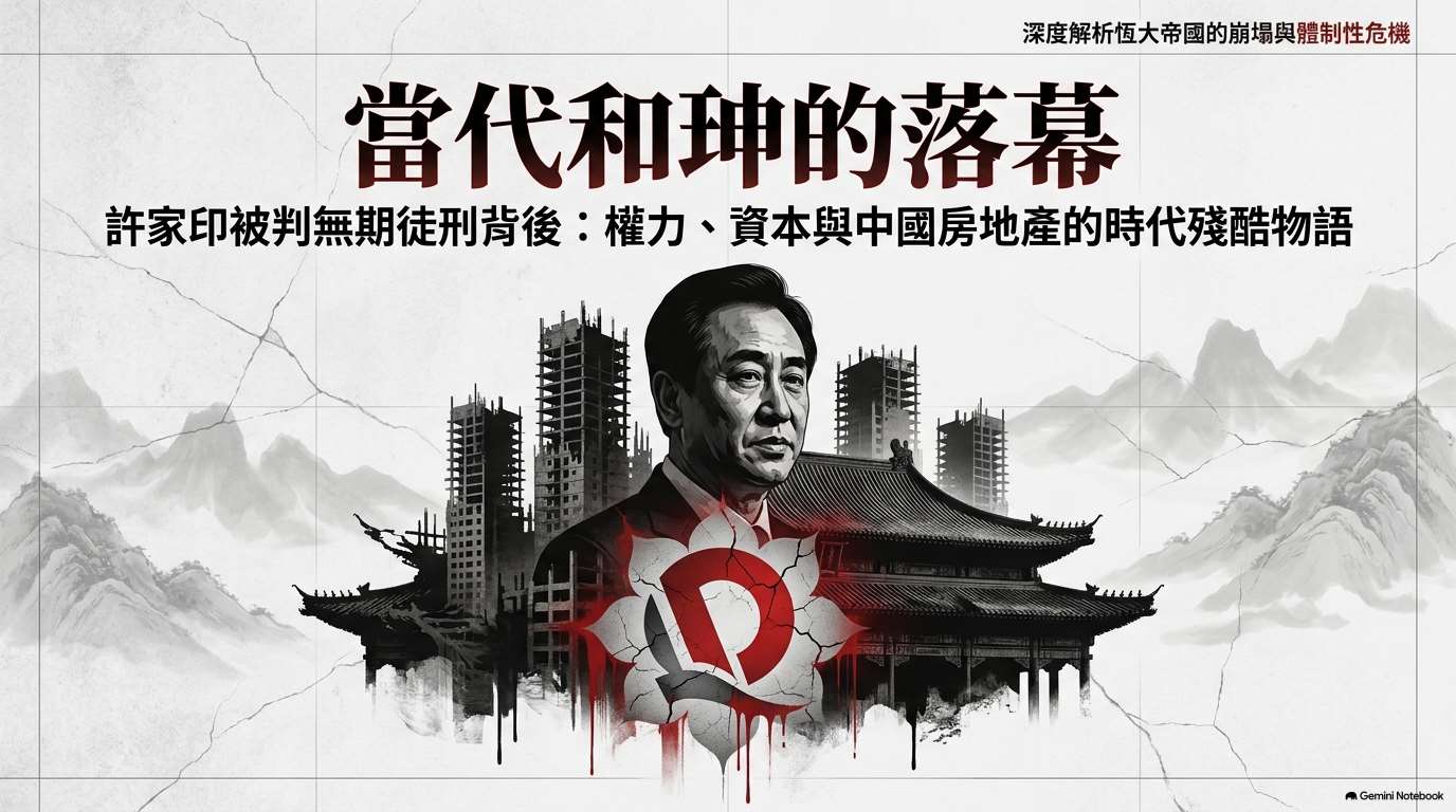恆大許家印被判刑 只是當代和珅翻版(AI圖)