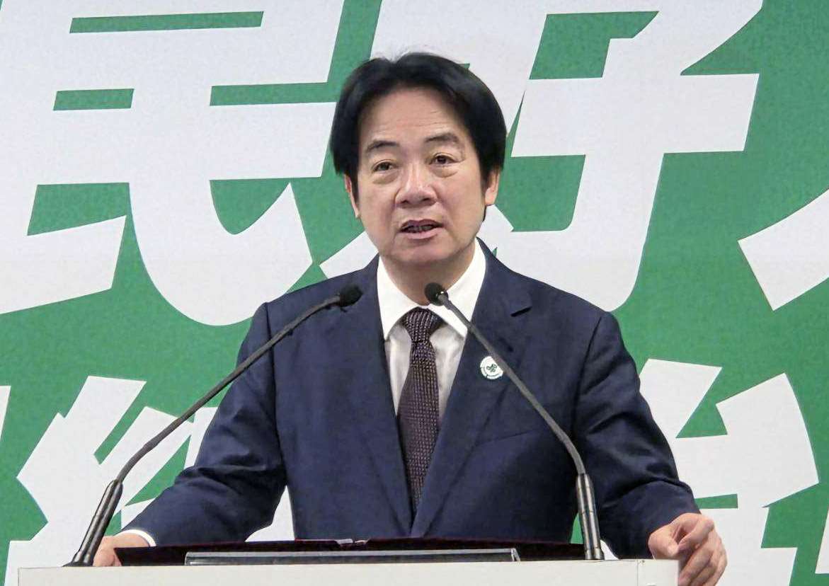 兼任民進黨主席的賴清德總統出席中常會。資料照。(劉玉秋攝)