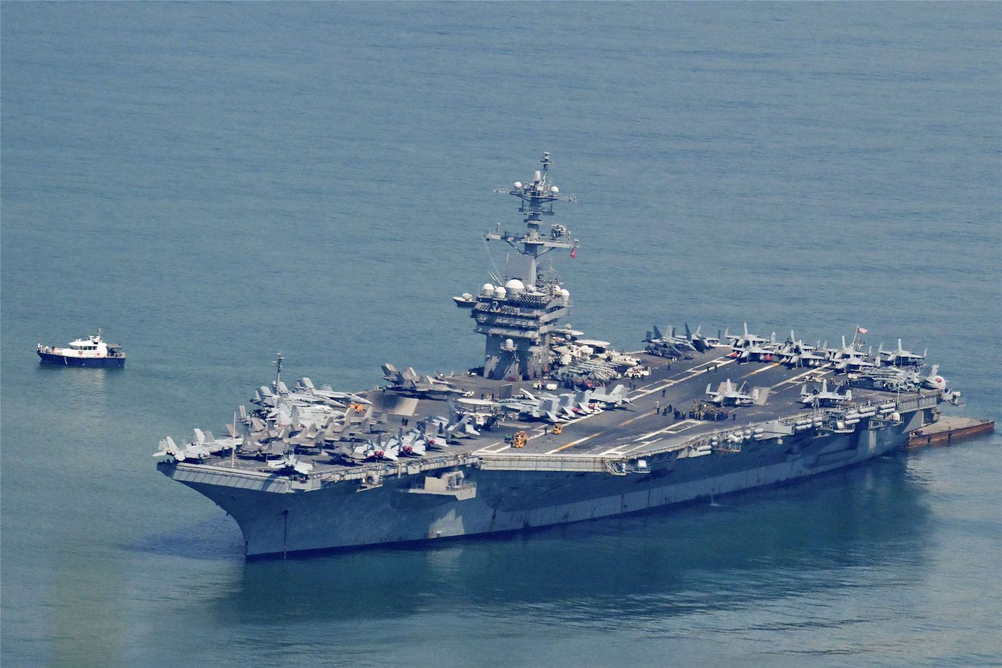 美國海軍「喬治華盛頓號」正在離開太平洋，前往中東地區支援。