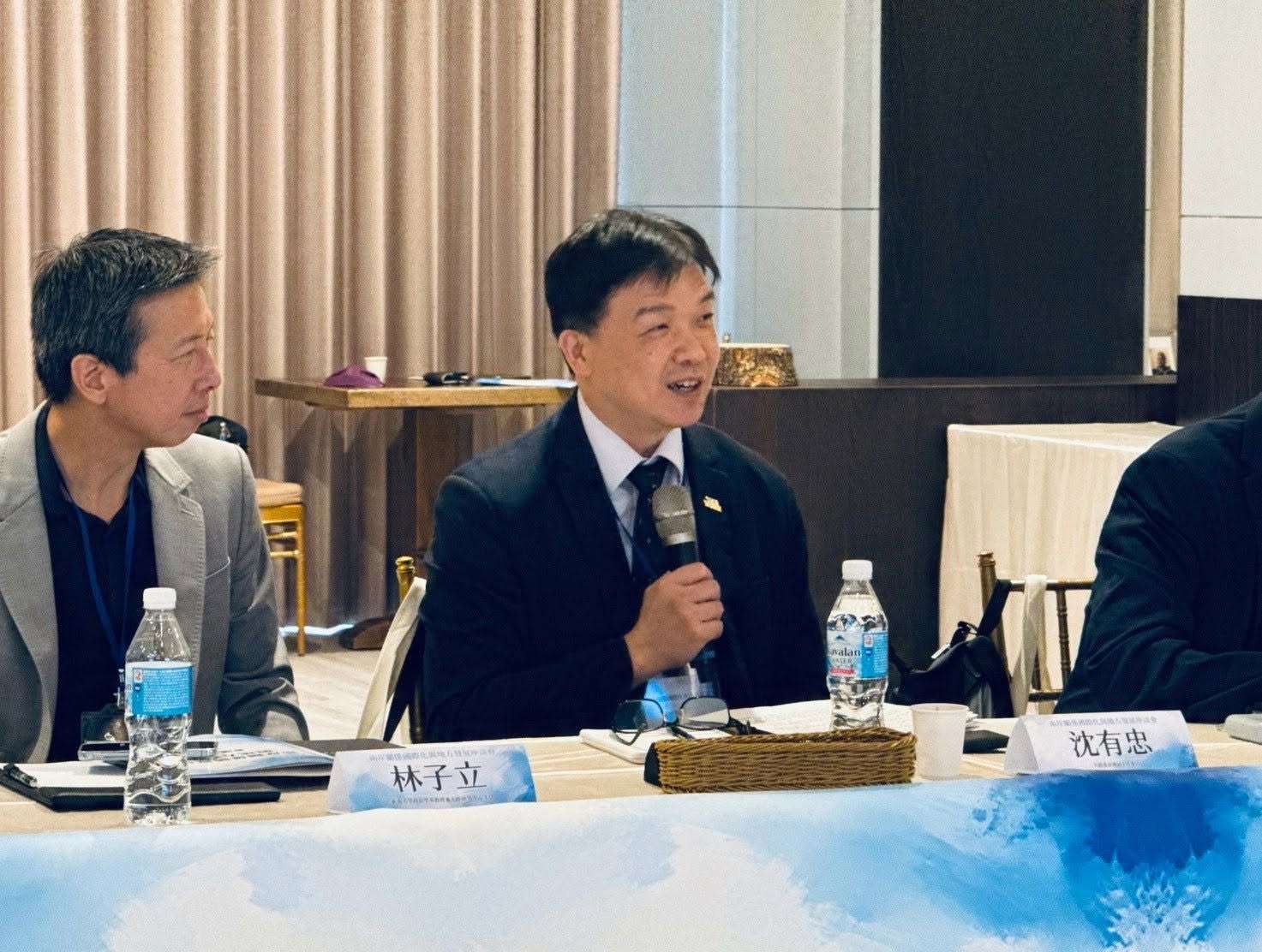 陸委會副主委沈有忠證實洪申翰將代表台灣出席APEC部長級會議，而陸委會目前正在全面沙盤推演。(東海大學中國大陸暨區域發展研究中心提供)