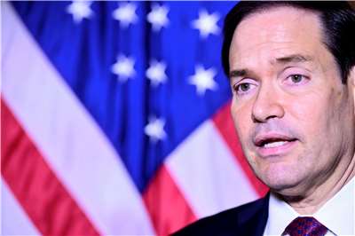 美國國務卿盧比歐(Marco Rubio)表示，美國和伊朗阿曼商討荷莫茲海峽議題已有進展。資料照。