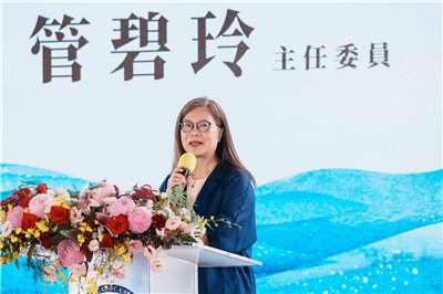 海委會主委管碧玲表示，隨著100噸級與300噸級海洋調查船下水，未來再加上4000噸級海洋調查船，台灣從近岸、沿岸到外海、深海的國家海洋調查船隊正式成形。(圖：總統府)