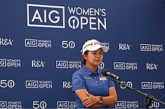 徐薇淩在LPGA英國公開賽第3回合，排名躍升到並列第16名。（昊昭顧問有限公司提供）