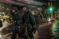PD
漢光演習　復北地下道夜間封閉演練（1）
國軍漢光42號實兵演習一連10天9夜實施，10日進入
第6天，晚間在台北市復北地下道執行演練。
中央社記者裴禛攝　115年8月10日