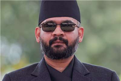 尼泊爾總理夏哈(Balendra Shah)(圖)的辦公室表示，夏哈10日分別會晤印度大使和中國大使。資料照。