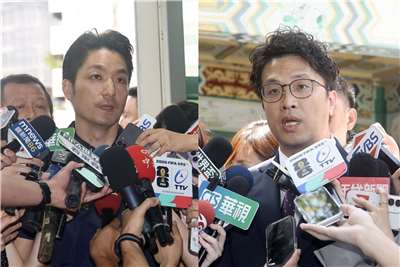 對於賴清德總統宣布明年將普發現金每人1萬元，台北市長蔣萬安(左)、民進黨台北市長參選人沈伯洋(右)各有看法。資料合成照。(圖：中央社)