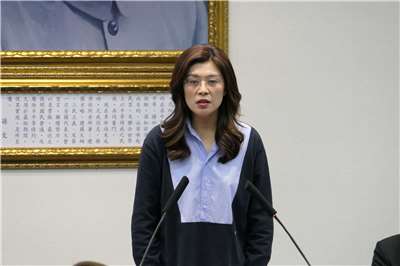 國民黨主席鄭麗文26日在中常會發表談話。（趙婉淳 攝）