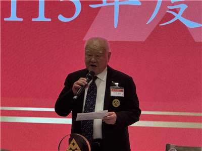 三三企業交流會19日舉行8月例會。圖為理事長林伯豐。資料照。(謝佳興 攝)