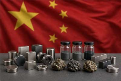 根據中國海關總署的統計數字顯示，中國7月對日本的稀土磁體出口量為111噸，較上年同期減少一半。(示意圖/AI生成)