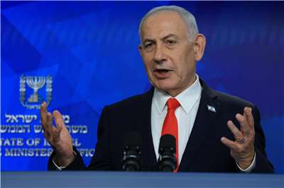 以色列總理尼坦雅胡(Benjamin Netanyahu) (圖)堅持哈瑪斯完全繳械，以軍才撤出。資料照。