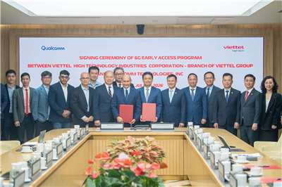 越南軍隊電信工業集團(Viettel)與美國晶片巨頭高通(Qualcomm)7月20日簽署協議，加入其發起的「6G 平台早期推廣計畫」，成為全球首家加入該早期計畫的合作夥伴。(圖:FB/viettelgroupofficial)