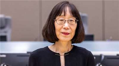 圖為國際刑事法院(ICC)院長赤根智子(Tomoko Akane)。(X@IntlCrimCourt)