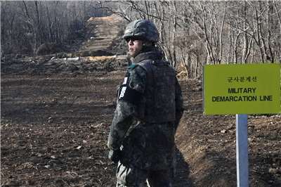 兩韓軍事分界線。資料照。