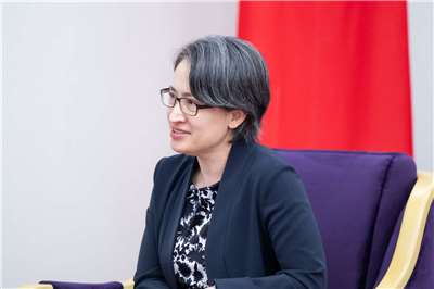 副總統蕭美琴接見「全美州檢察長協會（NAAG）訪問團」。(總統府提供)
