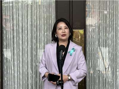 身兼民進黨政策會執行長的立委吳思瑤12日表示，總預算不審、施政被癱瘓，行政部門是受害者。資料照片。(趙婉淳 攝)