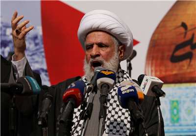 真主黨表態願與敘利亞新政府合作。圖為真主黨領袖卡西姆(Naim Qassem)。資料照。