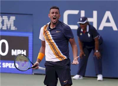 澳洲網球明星基爾喬斯(Nick Kyrgios)被驗出古柯鹼呈陽性反應，遭到暫時禁賽。(圖:取材自Nick Kyrgios粉專)