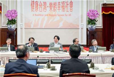 賴清德總統今天(27日)主持「健康台灣推動委員會第8次委員會議」。(圖 : 總統府flickr)