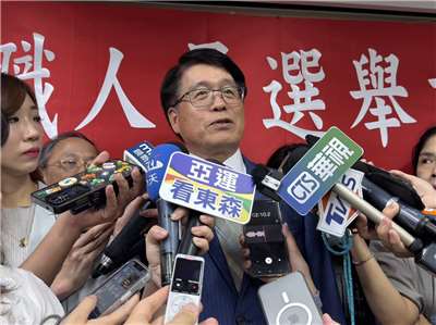 中選會主委游盈隆14日出席今年度地方選舉業務會議。(鄭佑漢 攝)