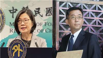 外交部北美司長王良玉(左)出任駐澳洲代表，外交部條約法律司副司長許柏逸(右)調升駐雪梨辦事處長。合成圖。資料照。