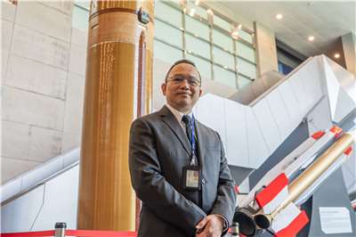 我國自主研發「天弓」系列飛彈已逾40年，讓台灣空防實力名列世界前茅。央廣專訪中科院「天弓計畫」主持人戎傳傑，詳述我國飛彈發展史。(楊仁翔 攝)