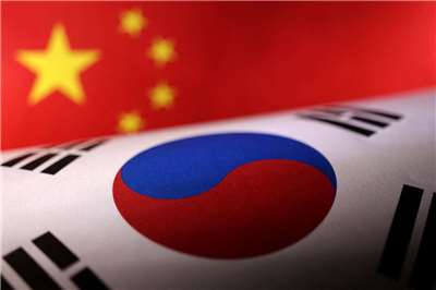 韓國國會原定本月組團訪問中國，據消息人士透露，中國駐韓大使館本月初向韓國國會方面表示，希望將國民力量黨議員金起炫，以及共同民主黨議員郭相彥「排除在名單之外」。韓中關係示意圖。