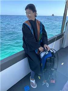 熱愛海洋的澎湖小孩陳宜君致力海洋保育工作。