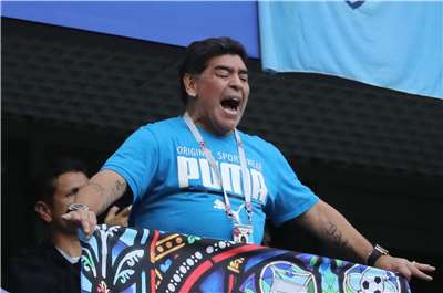阿根廷足球傳奇馬拉度納（Diego Maradona）(圖)2020年辭世，享壽60歲，法院開庭審理醫療團隊是否涉及過失。資料照片。