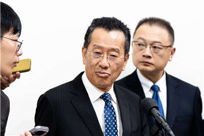 立法院26日針對「無人載具採購特別條例」召集黨團協商，國防部長顧立雄會前表示，仍期待可獲得朝野的共同支持，快速籌獲三項無人載具。(楊仁翔 攝)