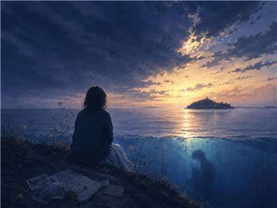 孤獨像沉入深海的聲音，所幸遠方仍有一道微光。