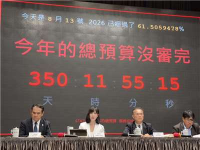 今年度(2026年)中央政府總預算案持續卡關立法院，行政院長卓榮泰13日呼籲，期盼行政、立法兩院共同捍衛憲政秩序，並加速完成預算審議。(鄭佑漢 攝)