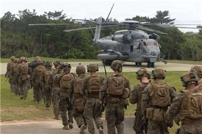 日媒報導指出，今年3、4月美軍對伊朗作戰期間，美方一度派出部分駐日美軍參與相關行動。(FB@在日米軍司令部)