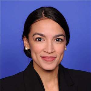 美國聯邦眾議員歐加修-寇蒂茲（Alexandria Ocasio-Cortez，AOC）(圖)不排除參選總統的可能性。(Alexandria Ocasio-Cortez 臉書)