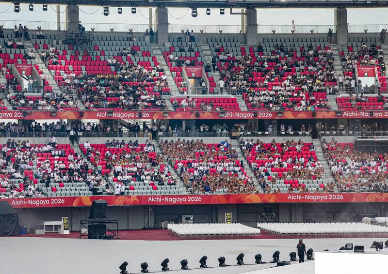 2026名古屋亞運多項賽事出現觀眾席一片空蕩蕩的尷尬局面。