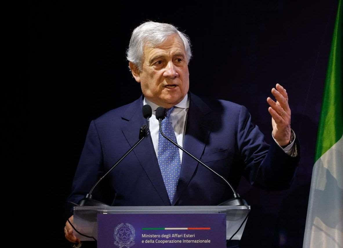 義大利外交部長塔加尼(Antonio Tajani)回應中國抗議蕭美琴訪問時表示，義大利雖遵行一中政策，但也同時支持維持區域現狀。資料照片 (圖:X@Antonio_Tajani)