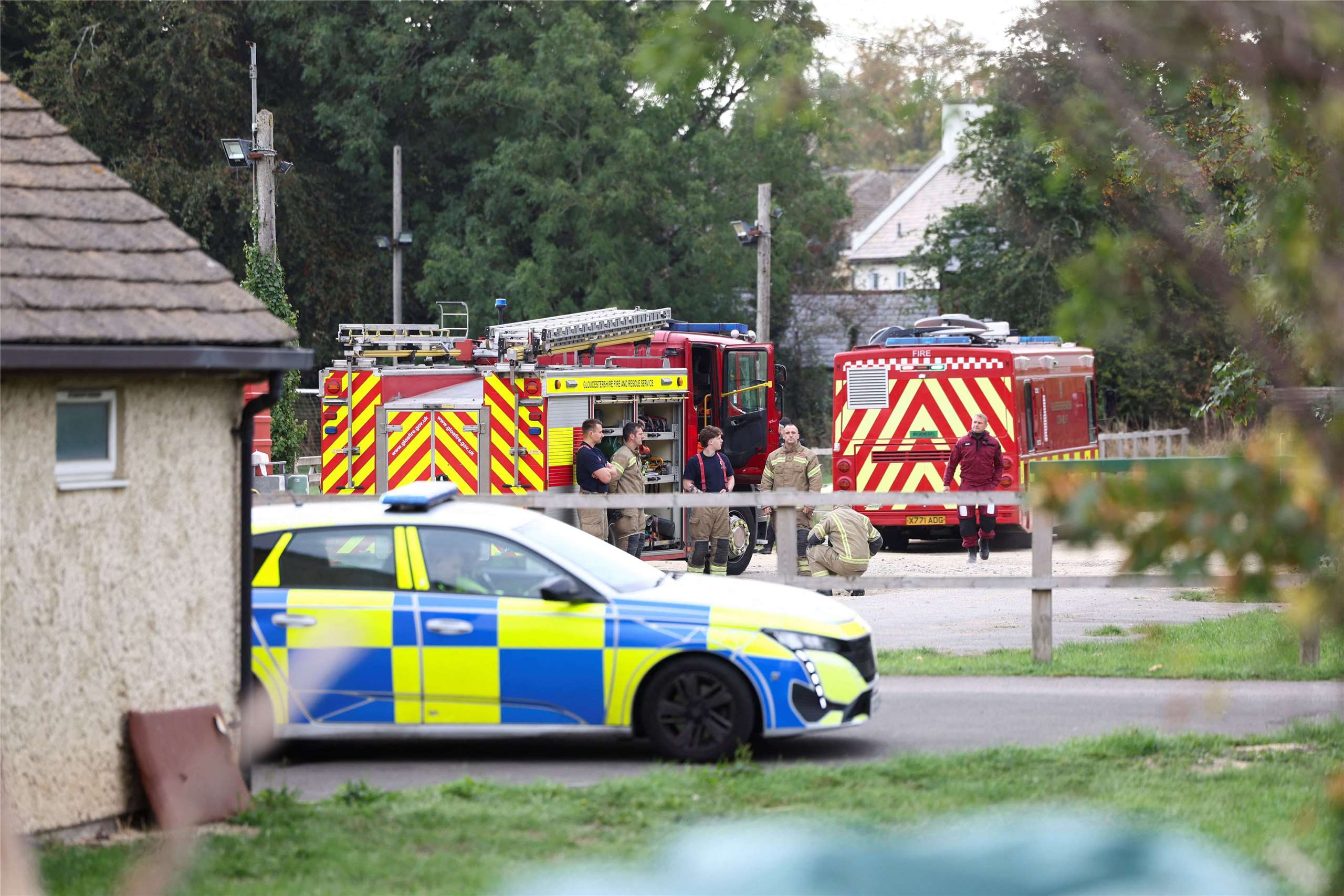 英國皇家空軍基地「費爾福基地」(RAF Fairford)附近，27日發生一起「重大事故」(圖)，疑險遭恐攻，英國警方正深入追查中。資料照片