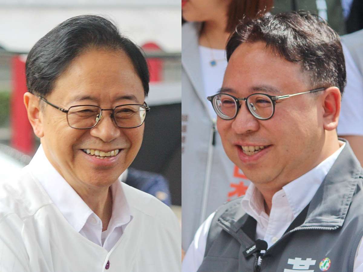 桃園市長張善政(左)爭取連任，民進黨參選人黃世杰(右)猛攻施政表現，雙方交鋒的首要議題就是龍科三期計畫 (合成圖，央廣檔案/記者王照坤 攝)