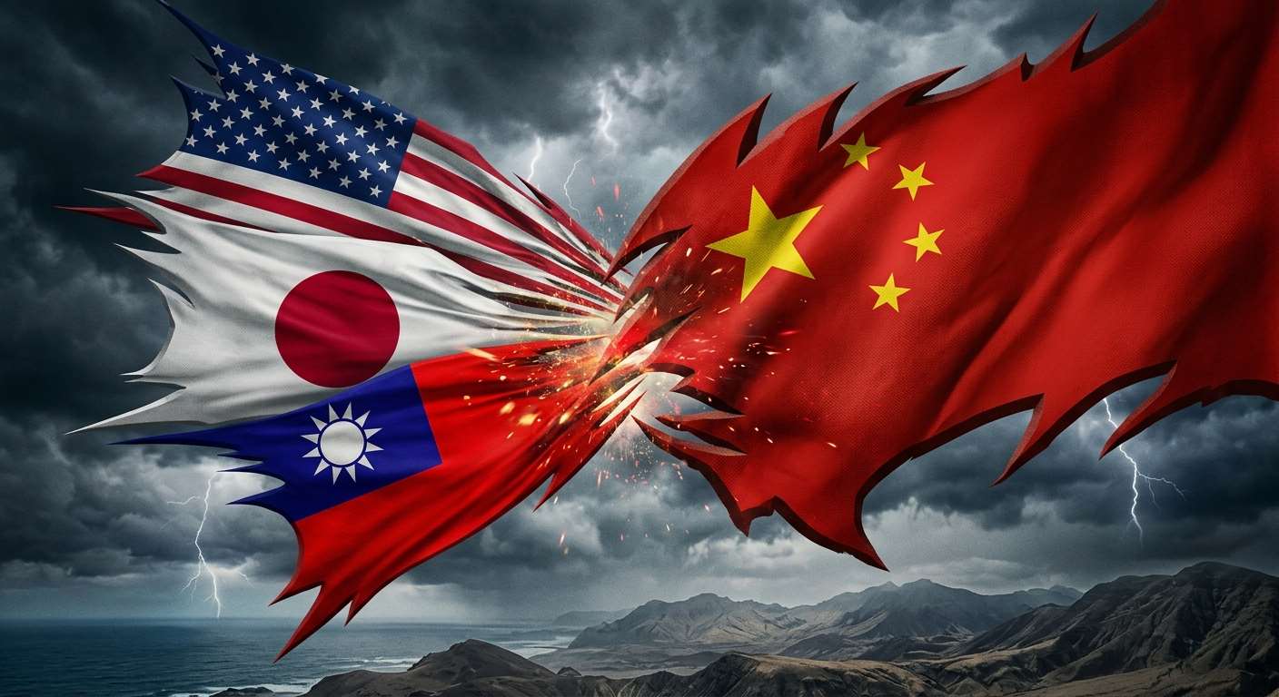 中國擴大認知作戰，試圖分化美日台盟友關係。(示意圖/AI生成)