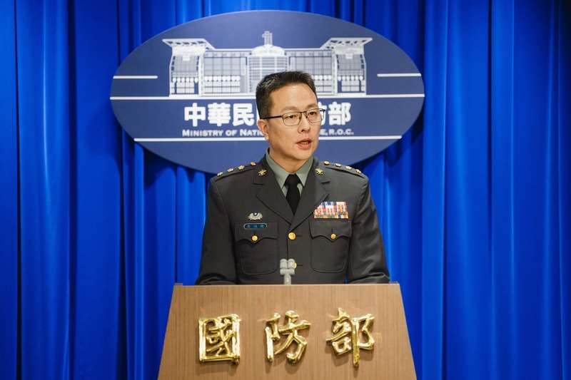 國防部副發言人喬福駿說明「陸勝2號操演」相關演訓規畫。資料照。(國防部提供)