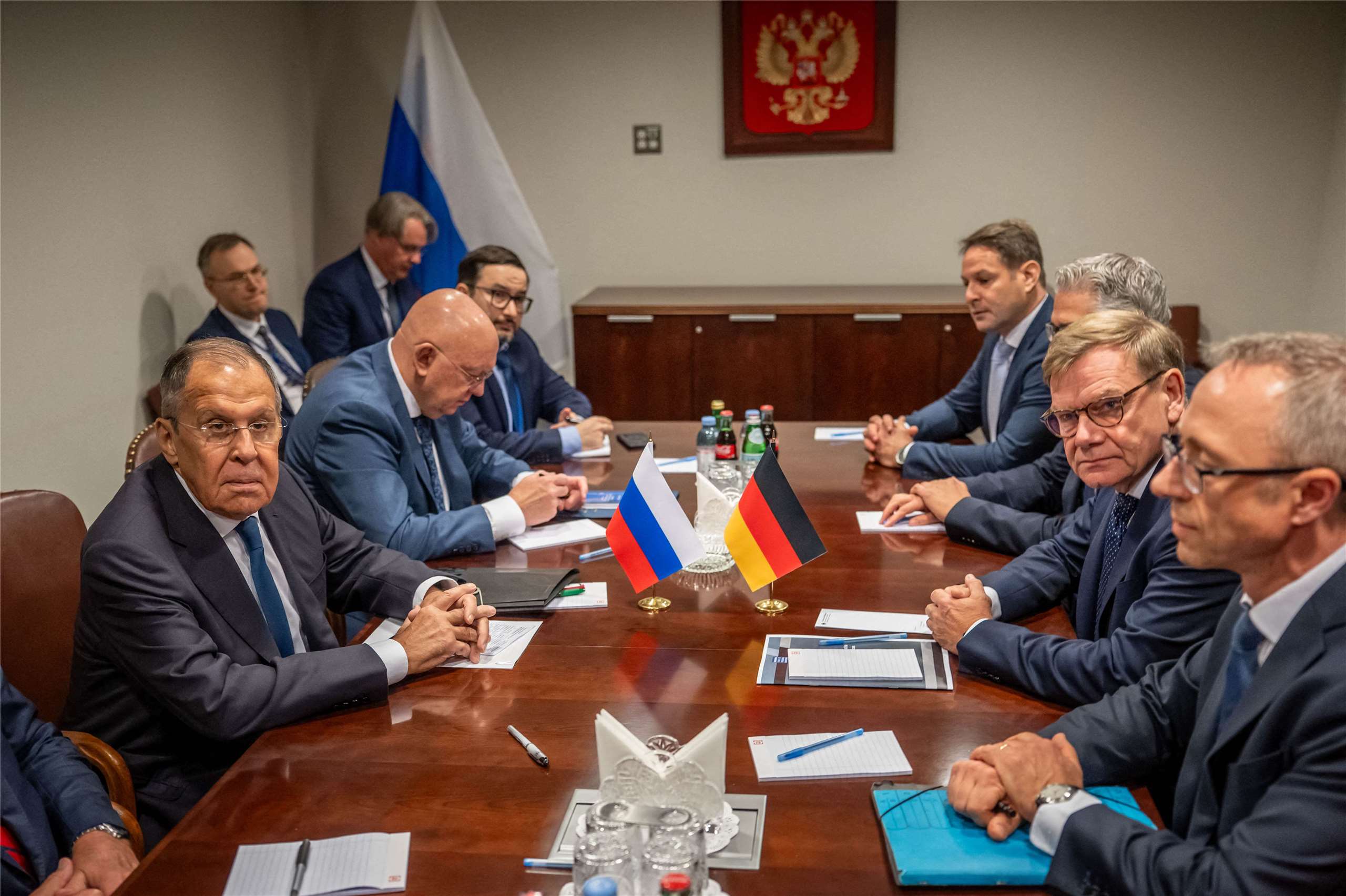 德國外交部長瓦德福(Johann Wadephul)與俄羅斯外長拉夫羅夫(Sergei Lavrov)會晤。