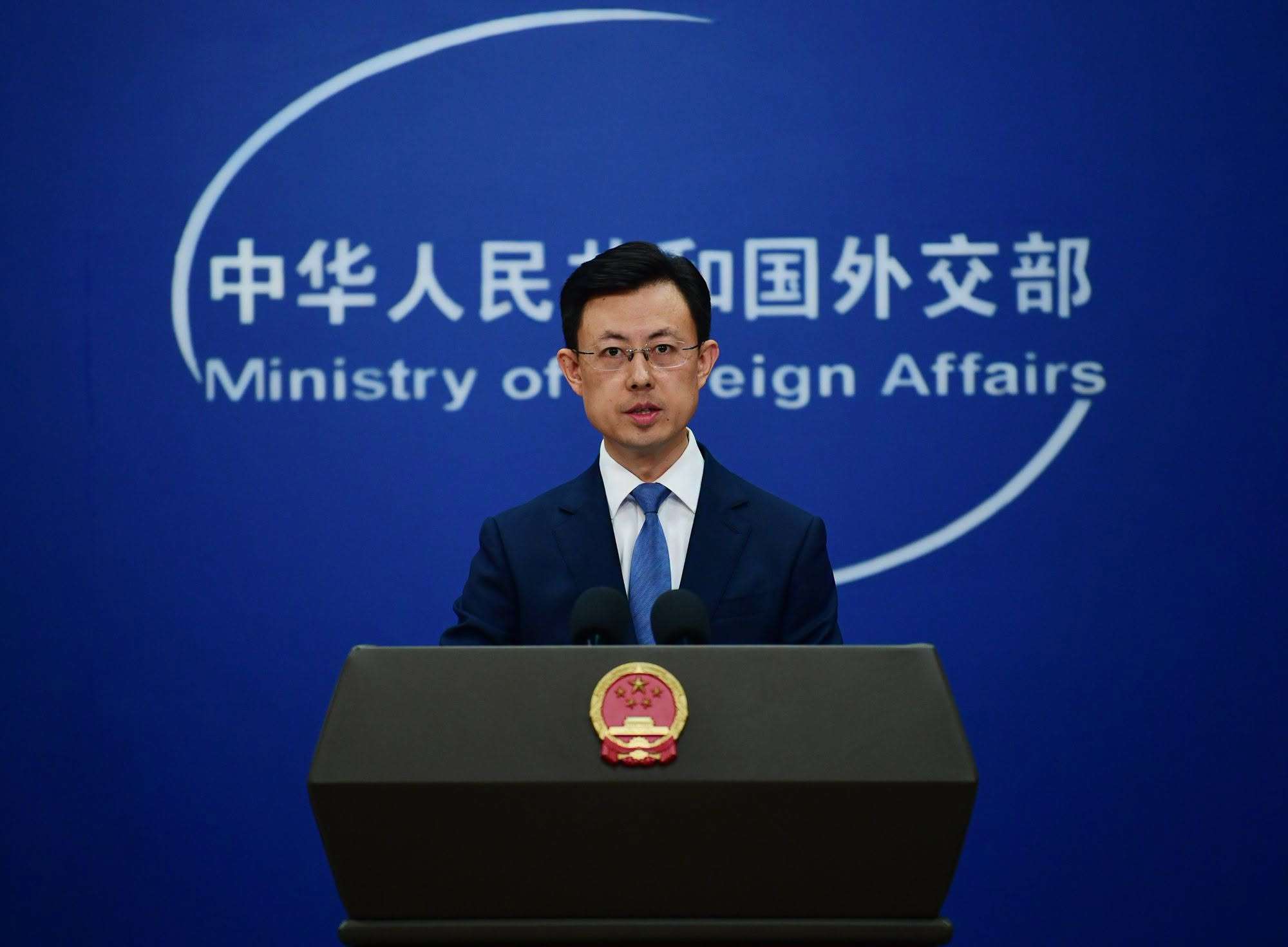 中國外交部發言人郭嘉昆。(FB＠MFA.CHN)
