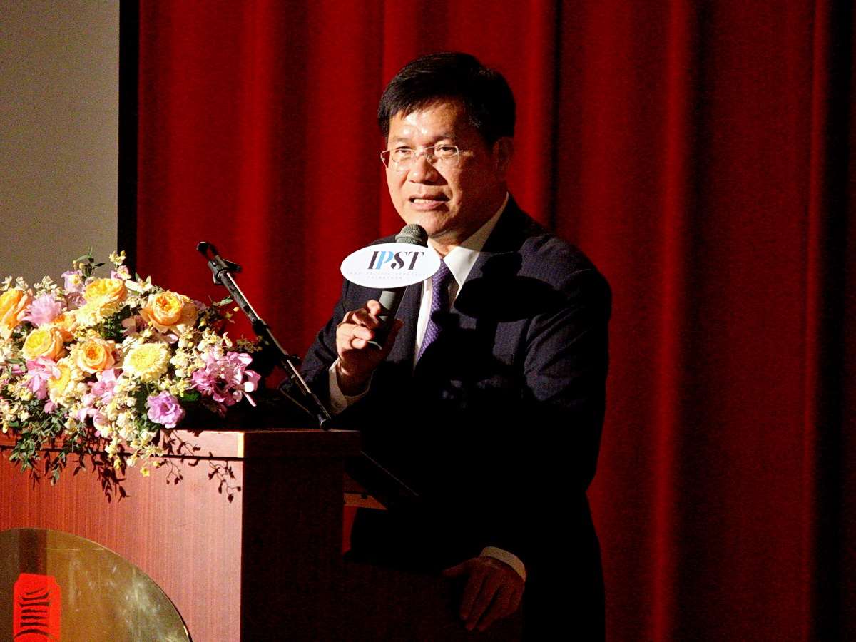 外交部長林佳龍9日在台日外交國防論壇表示，「單一戰區」中最不可或缺的核心裝備是無人機系統 (央廣記者王照坤 攝)