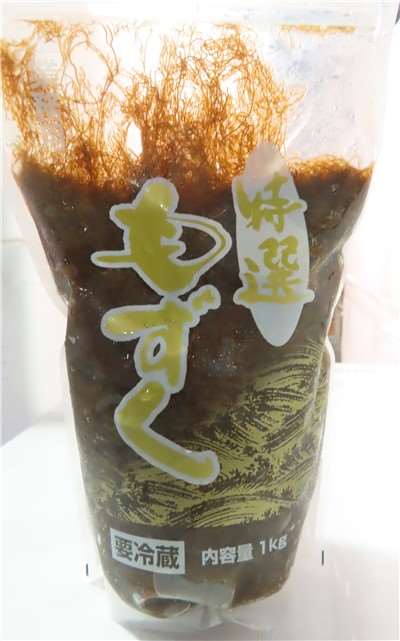 日本出口「海蘊(FRESH MOZUKU SEAWEED)」檢出重金屬含量不符規定。(食藥署官網)