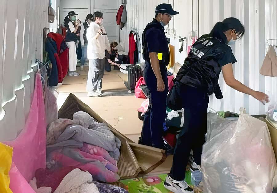 越南裔外籍配偶阮姓女子假借宗教修行名義，誘騙越南民眾攜未成年子女來台後，長期遭勞力剝削，移民署掌握被害人行蹤與集團運作模式後，日前執行搜索行動。(移民署提供)