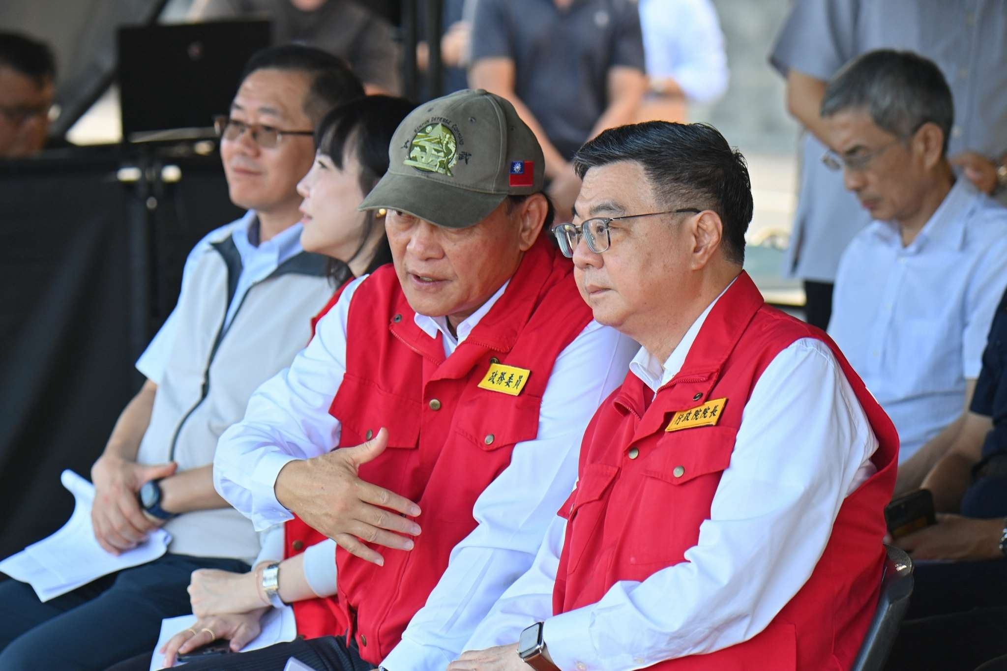 行政院長卓榮泰出席115年國家防災日大規模震災救災動員演練。(行政院提供)