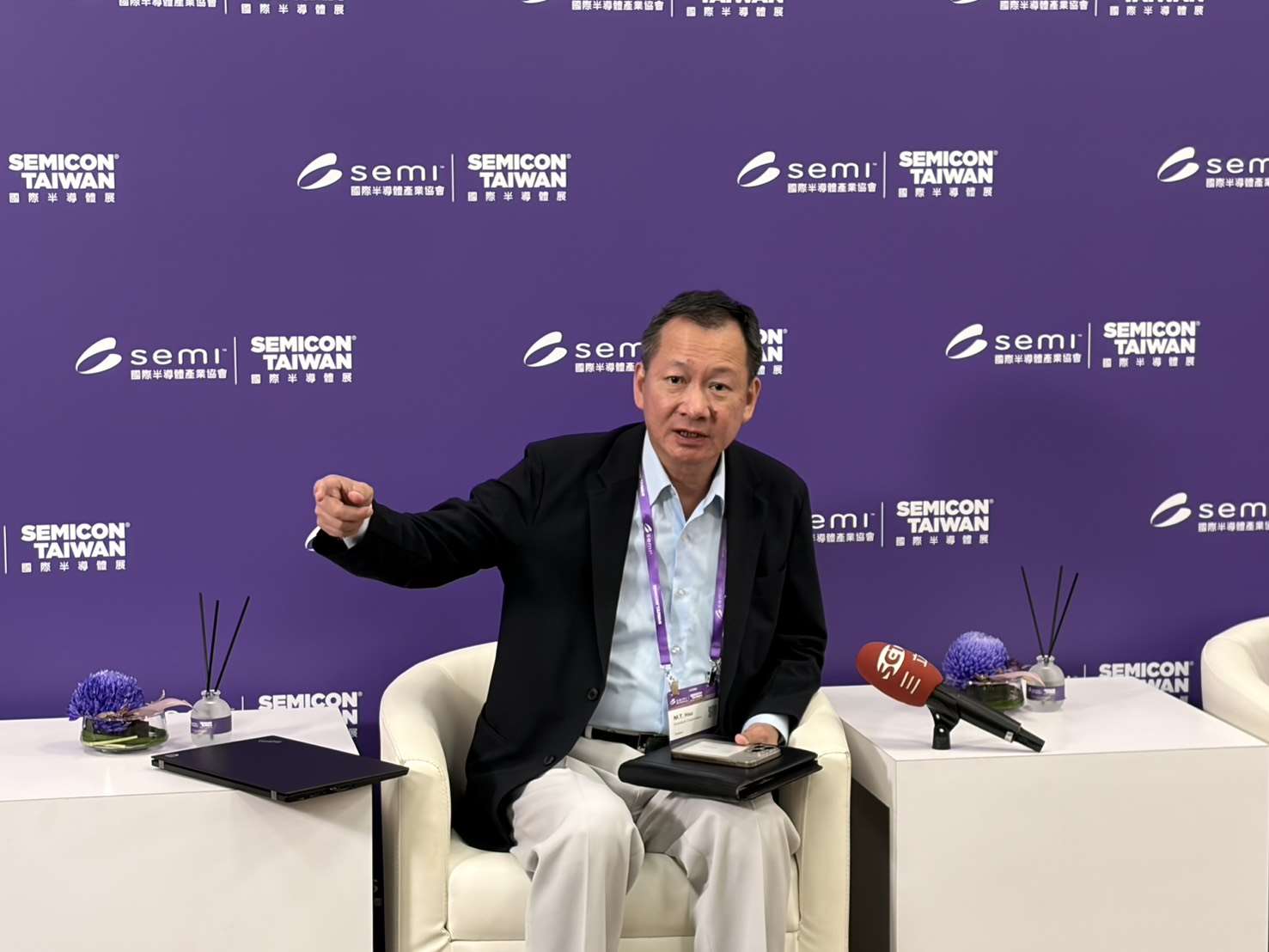 辛耘副董事長許明棋透露，台灣所有CoWoS設備商都被客戶要求參與CoPoS計畫，辛耘也沒有缺席，目前依照客戶進程及需求配合。(蔡芃敏 攝)