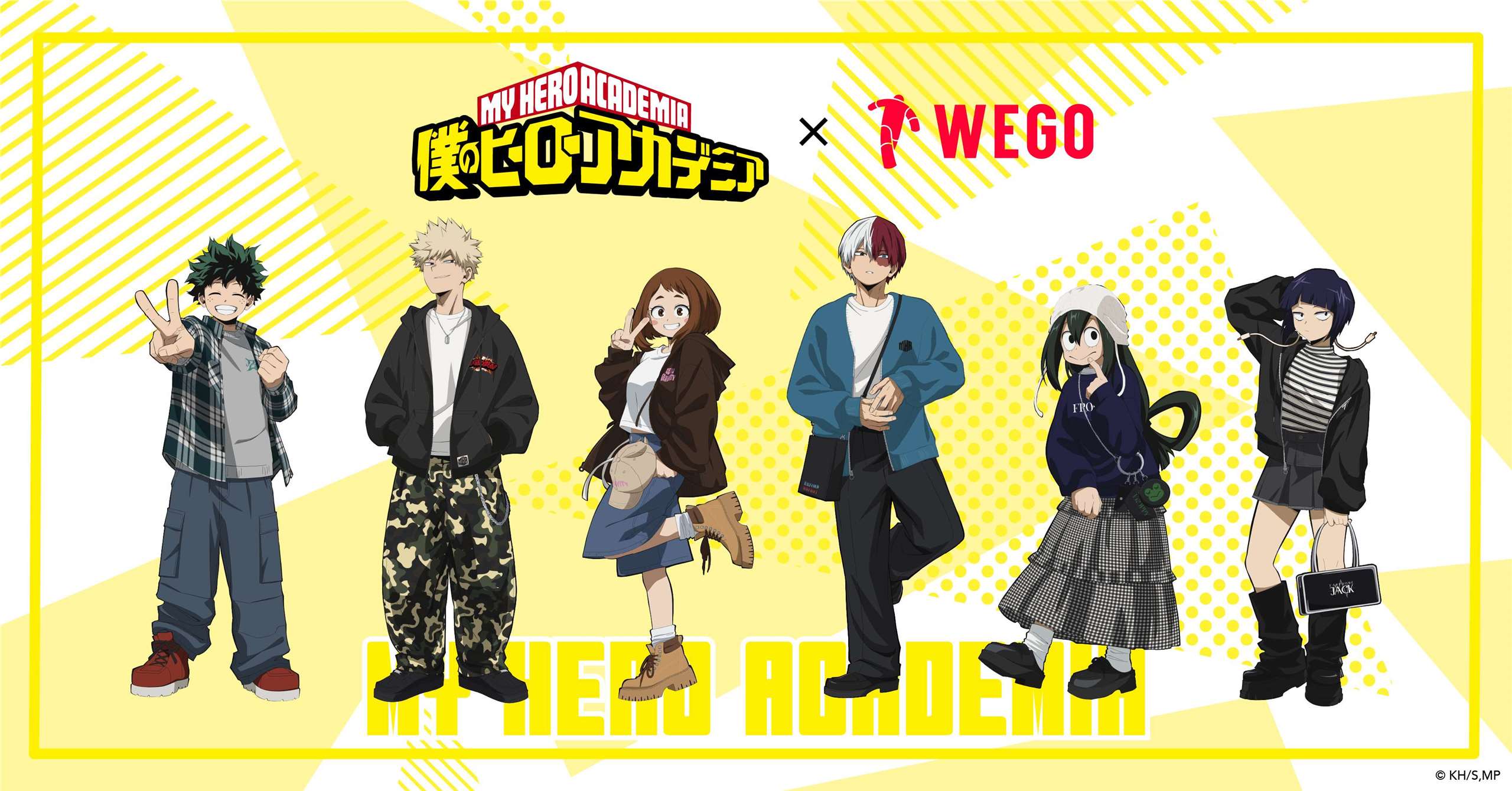WEGO日前宣布與「我的英雄學院」合作，推出涵蓋6名角色的各類商品，安排於9月18日當天在日本門市與網上同步發售，卻引發中國網友不滿。(X平台/@heroaca_anime)