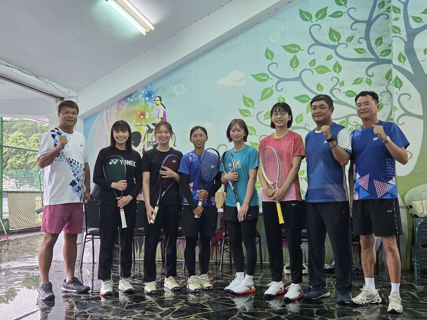 台灣女子軟網代表隊闖進名古屋亞運團體賽四強。(江昭倫 攝)