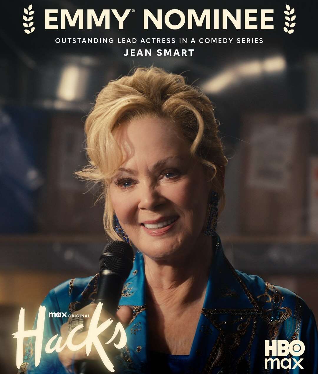 女演員珍・史瑪特（Jean Smart）因在《Hacks》中飾演一名堅韌不拔的單口喜劇演員，勇奪個人第5座黃金時段艾美獎。(IG@hbomax)