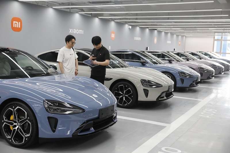 小米汽車宣布，2027年正式進入歐洲市場。 (圖：中央社檔案照)